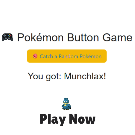 Pokémon Button Game